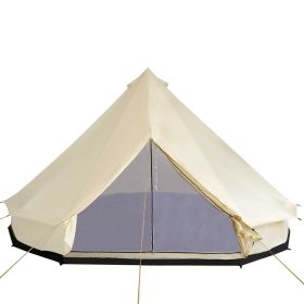 Outsunny 16.5' Large Family Tent 10 Persons Waterproof Teepee Bell Tents Hunting Camp Huge Four Season Outsunny 16.5' Large Family Tent 10 Persons Waterproof Teepee Bell Tents Hunting Camp Huge Four Season